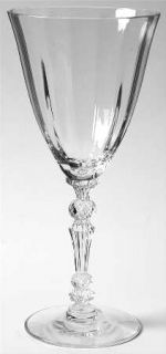 Fostoria Greenbriar Water Goblet   Stem #6026, Regular Optic