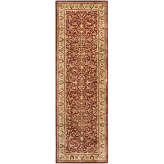 Handmade Persian Legend Rust/ Beige Wool Rug (26 X 12)