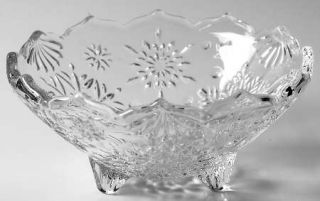 Mikasa Snowflake Footed Bowl   Wy960, Snowflakes, Clear, No Trim