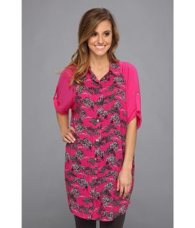 Josie Asian Toile Sleepshirt Womens Pajama (Pink)