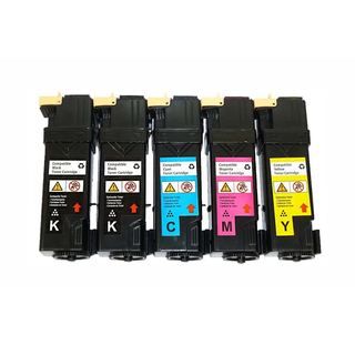 Compatible Xerox Phaser 6128 Toner Cartridges (pack Of 5 2k/1c/1m/1y) (Black Cyan Magenta YellowPrint yield at 5% coverage BlackYields up to 3,000 Pages; C,M,Y Yields up to 2,500 PagesNon refillableModel PTX 6128 2111Pack of 5We cannot accept return