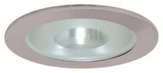 Elco Lighting EL915N Recessed Lighting Trim, 4 Line Voltage Shower Trim w/Frosted Pinhole Glass Nickel
