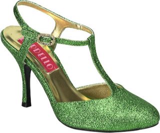 Womens Bordello Violette 12G   Green Mini Glitter High Heels