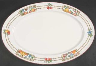 Villeroy & Boch Mon Jardin 14 Oval Serving Platter, Fine China Dinnerware   Fru