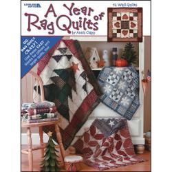 Leisure Arts A Year Of Rag Quilts Quilting Book