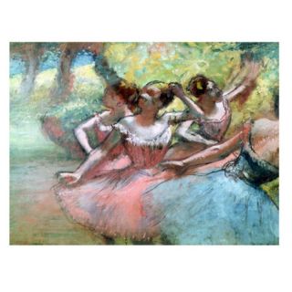 Trademark Global Inc Four Ballerinas on the Stage Canvas Art by Edgar Degas