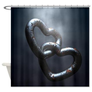  Rusty Hearts Shower Curtain  Use code FREECART at Checkout
