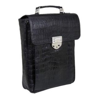 Luis Steven Medium Laptop Pack In Gator R 3500a Black Leather