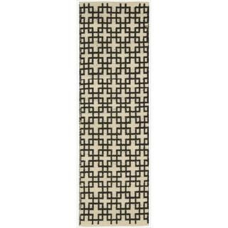 Nourison Flatweave Barclay Butera Midnight Maze Rug (23 X 8)