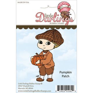 Cutie Pies Unmounted Rubber Stamp pumpkin Patch