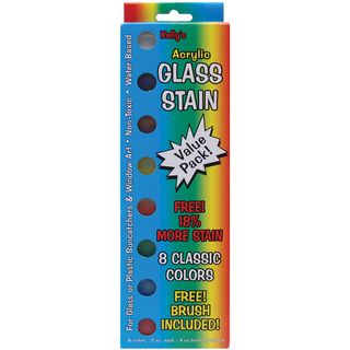 Glass Stain Paint Pots Value Pack classic