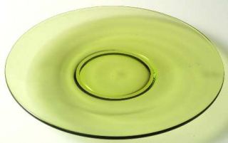Imperial Glass Ohio Skanda Green (Plain) 7 Salad Plate   Stem #530, Verde Green