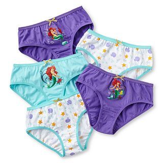 Disney Ariel 5 pk. Panties   Girls 2 8, Multi, Girls