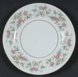 Noritake Roselace Bread & Butter Plate, Fine China Dinnerware   Pink&White Flowe