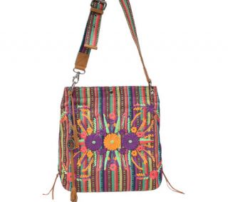Womens Lucky Brand Puebla Crossbody   Stripe Shoulder Bags