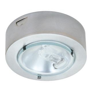 Elco Lighting E228N Under Cabinet Light, 1 3/4 Low Voltage Mini Puck light w/ Surface Mount Can Brushed Nickel