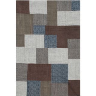 Hand knotted Abstract Mix Wool/ Art silk Rug (56 X 8)