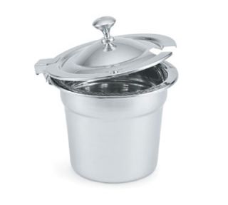 Vollrath Hinged Cover for 7 qt Decorative Soup Inset   Chrome Knob, Stainless