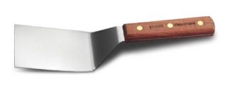 Dexter Russell Hamburger Turner, 5 x 3 in, Stainless Steel, Rosewood Handle
