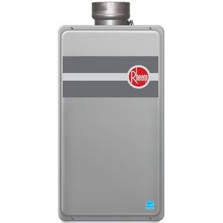 Rheem Rtg 95dvlp 9.5 Gpm Tankless Propane Water Heater (Metal and plasticOverall Dimensions 25.625 inches long X 13.875 inches wide X 9.875 inches highAssembly required NoThe digital images we display have the most accurate color possible. However, due 