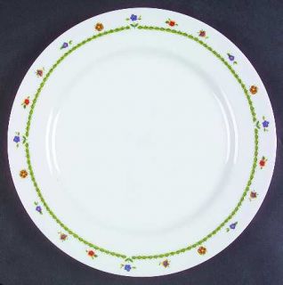 Sango Shenandoah Luncheon Plate, Fine China Dinnerware   Multifloral, Green  Des