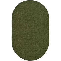Hand woven Reversible Green Braided Rug (3 X 5 Oval) (GreenPattern BraidedTip We recommend the use of a non skid pad to keep the rug in place on smooth surfaces.All rug sizes are approximate. Due to the difference of monitor colors, some rug colors may 