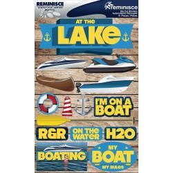 Signature Dimensional Stickers 4.5 X6 Sheet  Boating