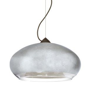 Besa Lighting BEL 1KX 4345SF LED BR Brio 14 1 Light Pendant