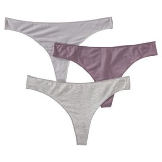Gilligan & OMalley Womens 3 Pack Modal Thong   Valentine L