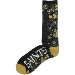 New Orleans Saints For Bare Feet Digi TC Camo Crew Sock