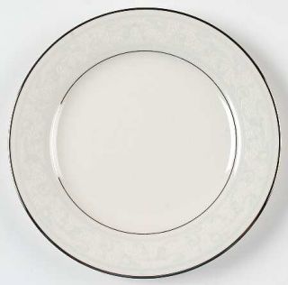 Noritake Trudy Salad Plate, Fine China Dinnerware   Ivory, Blue/White Scrolls &
