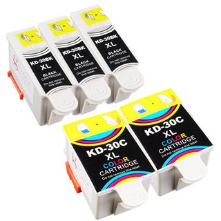 Sophia Global Compatible Ink Cartridge Replacement For Kodak 30xl (3 Black, 2 Color) (MultiPrint yield Up to 670 pages per cartridgeModel SG3eaKodak30XLB2eaKodak30XLCPack of Five (5)We cannot accept returns on this product. )