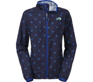 Womens The North Face Flyweight Hoodie   Marker Blue Ink Dot Print