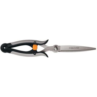 Fiskars Power Pivot Grass Shear (Black, orangeUse for grass trimmingDesign allows you to snip away with greater power and precisionMaterials Plastic, metalDimensions 15 inches long x 4 inches wide x 10 inches highWeight 1 poundModel No 78196935J )
