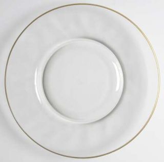 Glastonbury   Lotus Princess Clear (Gold Trim) Plate Luncheon   Stem #L17, Gold