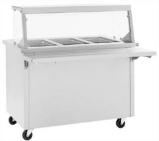 Delfield 5 Pan Size Hot Food Serving Counter w/ Heated Storage Base