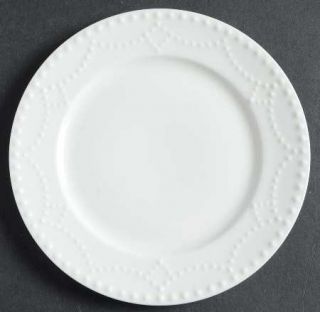 Gorham Callington Bread & Butter Plate, Fine China Dinnerware   All White,Emboss