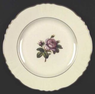 Syracuse Rosalie Large Dinner Plate, Fine China Dinnerware   Federal Shape, Rose