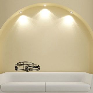 35 inch Glossy Black Bmw Vinyl Wall Decal (Glossy blackMaterials VinylQuantity One (1) decalSetting IndoorDimensions 25 inches high x 35 inches wide )