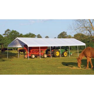 ShelterLogic Super Max 18ft.W Commercial Canopy   40ft.L x 18ft.W x 11ft.H, 2in.