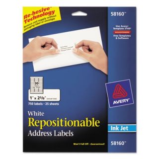 Avery Re hesive Inkjet Labels