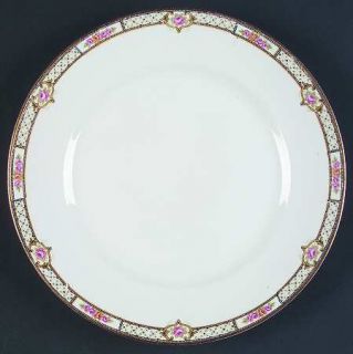 Homer Laughlin  Rose & Lattice (Empress) Luncheon Plate, Fine China Dinnerware  