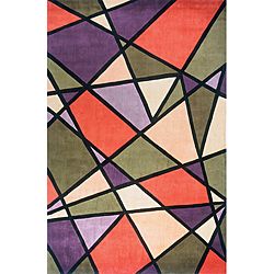 Hand tufted New Wave Mosaic Rug (8 X 11)