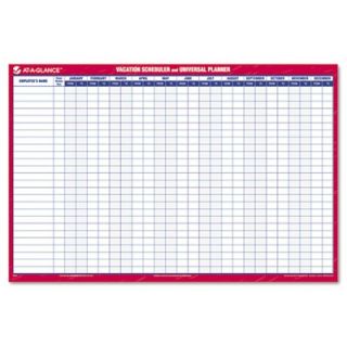 At a Glance Recycled Undated Erasable Universal/Vacation Scheduler
