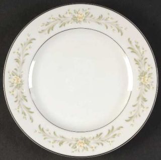 Grace Rhapsody Bread & Butter Plate, Fine China Dinnerware   Yellow Flowers, Gre