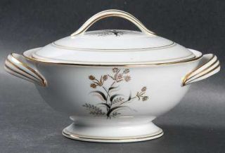 Noritake Winton Sugar Bowl & Lid, Fine China Dinnerware   Gold & Taupe Bands, Go