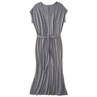 Merona Womens Plus Size Short Sleeve V Neck Maxi Dress   Gray 3