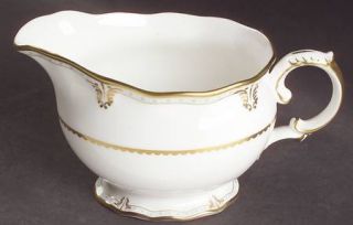Royal Crown Derby Lombardy Creamer, Fine China Dinnerware   Royal Shape,Gold Scr