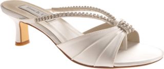 Womens Touch Ups Phoebe   White Satin Ornamented Shoes