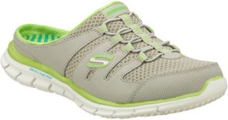 Womens Skechers Glider   Gray/Green Casual Shoes